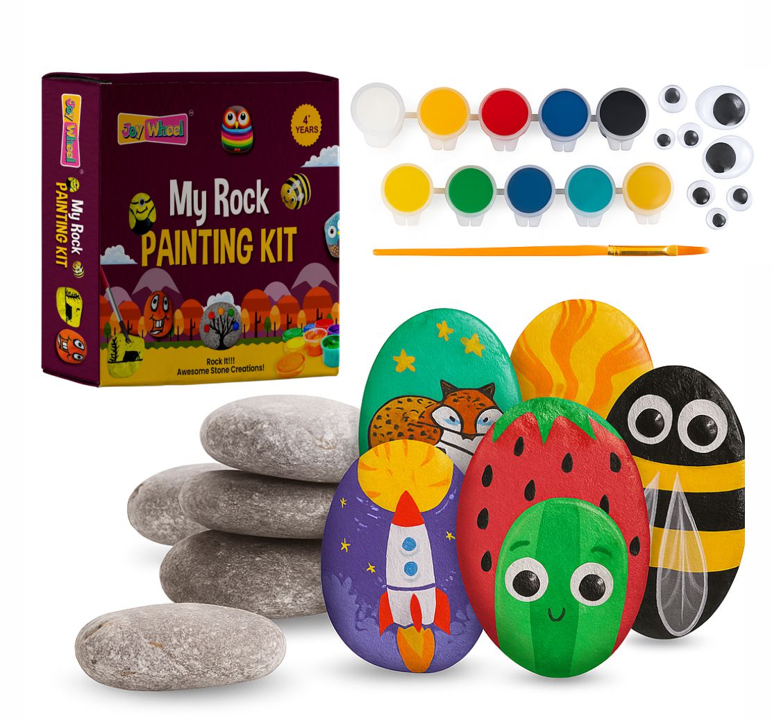 Rock Painting Kit for Kids – Joy Wheel DIY Art Set (4+ Years)
